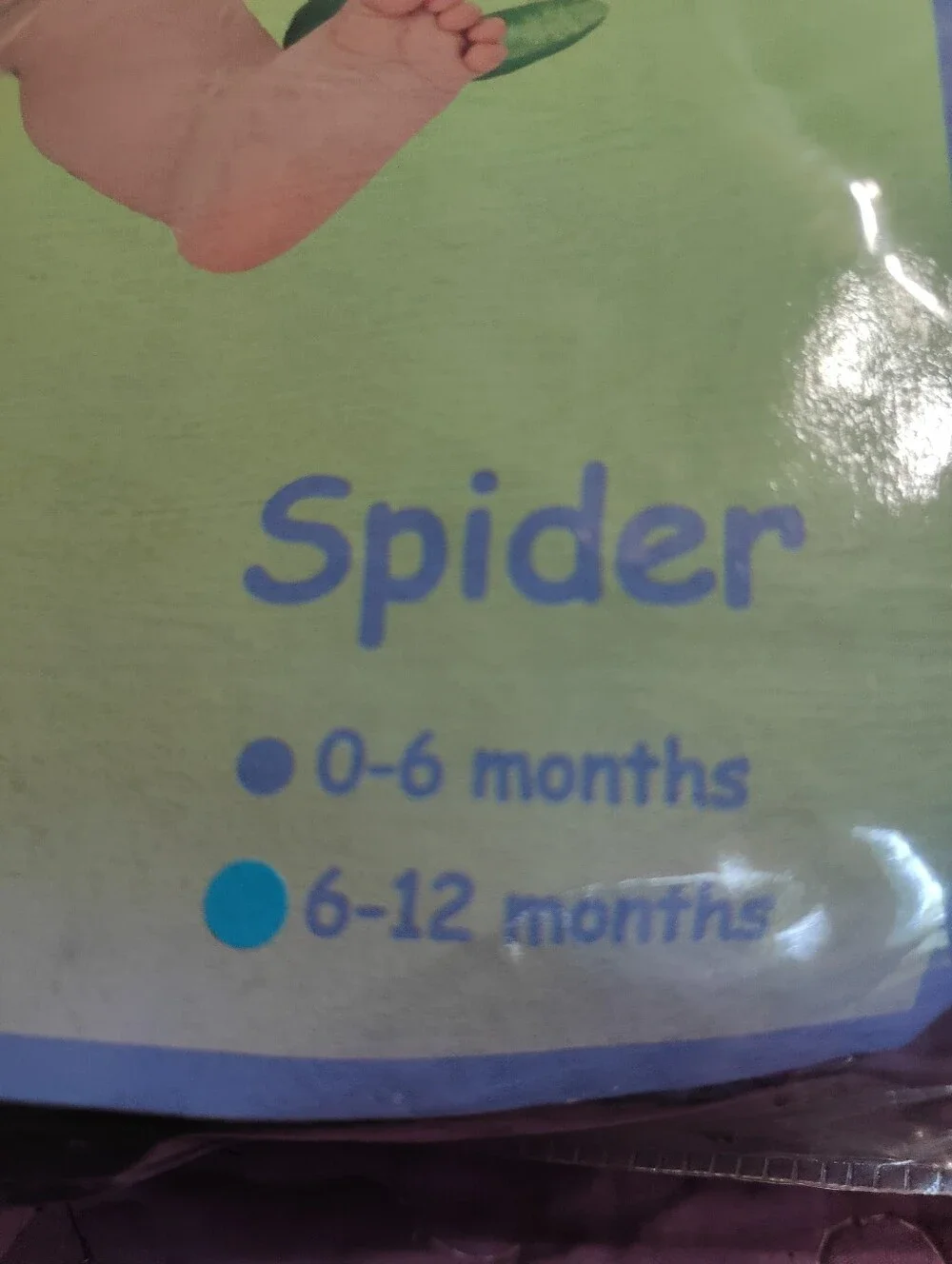 Halloween Spider Baby Infant Costume Size 0 To 12 Months